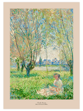 Monet Söğütlerin Altında Oturan Kadın - Art Print